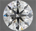 Natural Diamond 3.01 Carats, Round with Very Good Cut, H Color, SI1 Clarity and Certified by IGI