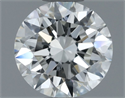 Natural Diamond 0.70 Carats, Round with Excellent Cut, F Color, VVS1 Clarity and Certified by IGI