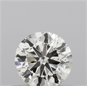 Natural Diamond 0.40 Carats, Round with Very Good Cut, J Color, I1 Clarity and Certified by IGI