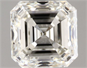 Natural Diamond 1.00 Carats, Asscher with  Cut, H Color, VS1 Clarity and Certified by IGI