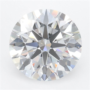 Picture of Lab Grown Diamond 3.05 Carats, Round with Ideal Cut, D Color, VVS1 Clarity and Certified by IGI