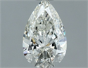 Natural Diamond 0.50 Carats, Pear with  Cut, I Color, VVS2 Clarity and Certified by GIA