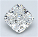 Diamante Natural 1.72 quilates, Del cojín , Color F, claridad SI1 y certificado GIA