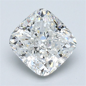 Foto Diamante Natural 1.72 quilates, Del cojín , Color F, claridad SI1 y certificado GIA de