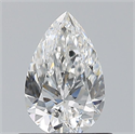 Diamante Natural 0.70 quilates, De pera , Color F, claridad VVS2 y certificado GIA
