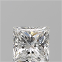 Natural Diamond 0.80 Carats, Princess with  Cut, F Color, VVS2 Clarity and Certified by GIA