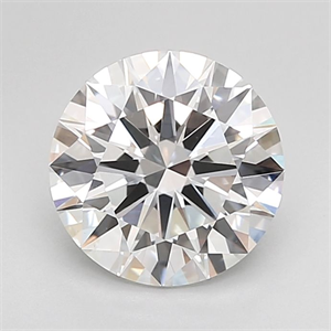 Picture of Lab Grown Diamond 2.00 Carats, Round with Ideal Cut, D Color, VVS2 Clarity and Certified by IGI