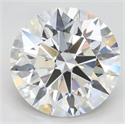 Lab Grown Diamond 4.10 Carats, Round with Ideal Cut, F Color, VVS1 Clarity and Certified by IGI
