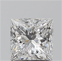 Natural Diamond 1.50 Carats, Princess with  Cut, E Color, I1 Clarity and Certified by GIA