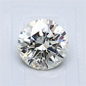 Picture of Natural Diamond 1.01 Carats, Round with Very Good Cut, K Color, SI2 Clarity and Certified by GIA