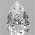 Natural Diamond 0.15 Carats, Pear with  Cut, E Color, SI1 Clarity and Certified by IGI