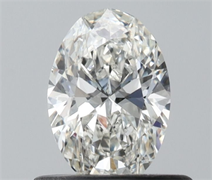 Picture of Natural Diamond 0.50 Carats, Oval with  Cut, H Color, VVS1 Clarity and Certified by IGI