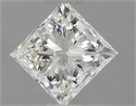 Natural Diamond 0.70 Carats, Princess with  Cut, J Color, VVS2 Clarity and Certified by GIA