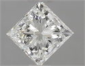 Natural Diamond 0.70 Carats, Princess with  Cut, J Color, VVS2 Clarity and Certified by GIA