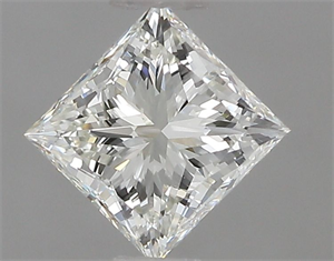 Picture of Natural Diamond 0.70 Carats, Princess with  Cut, J Color, VVS2 Clarity and Certified by GIA