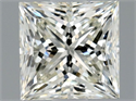 Natural Diamond 0.90 Carats, Princess with  Cut, K Color, VVS2 Clarity and Certified by GIA