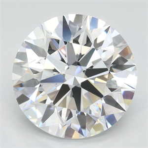Picture of Lab Grown Diamond 3.27 Carats, Round with Ideal Cut, D Color, IF Clarity and Certified by IGI