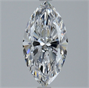 Natural Diamond 1.52 Carats, Marquise with  Cut, D Color, FL Clarity and Certified by GIA
