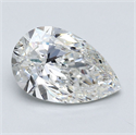 Diamante Natural 2.51 quilates, De pera , Color G, claridad SI1 y certificado GIA