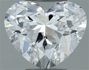 Picture of Natural Diamond 0.50 Carats, Heart with  Cut, E Color, SI1 Clarity and Certified by GIA
