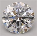 Del inventario de diamantes de laboratorio, 2.32 quilates, Redondo , Color D, claridad IF y certificado GIA