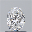Diamante Natural 0.61 quilates, Ovalado , Color D, claridad VS2 y certificado GIA