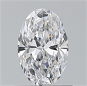 Diamante Natural 0.72 quilates, Ovalado , Color D, claridad VS2 y certificado GIA