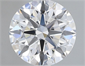 Lab Grown Diamond 1.25 Carats, Round with Excellent Cut, D Color, IF Clarity and Certified by GIA