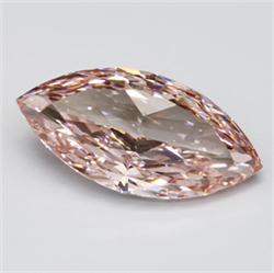 Picture of Lab Grown Diamond 7.06 Carats, Marquise with  Cut, Fancy Vivid Pink Color, VS2 Clarity and Certified by IGI