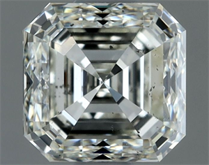 Picture of Natural Diamond 1.01 Carats, Asscher with  Cut, I Color, SI1 Clarity and Certified by IGI