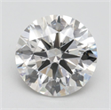 Lab Grown Diamond 2.54 Carats, Round with Ideal Cut, G Color, VS1 Clarity and Certified by IGI