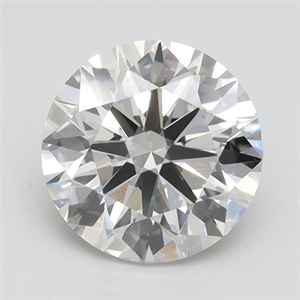 Picture of Lab Grown Diamond 2.54 Carats, Round with Ideal Cut, G Color, VS1 Clarity and Certified by IGI