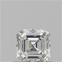 Natural Diamond 0.57 Carats, Asscher with  Cut, H Color, VVS2 Clarity and Certified by GIA
