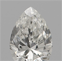 Natural Diamond 0.18 Carats, Pear with  Cut, F Color, SI1 Clarity and Certified by IGI
