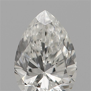 Picture of Natural Diamond 0.18 Carats, Pear with  Cut, F Color, SI1 Clarity and Certified by IGI