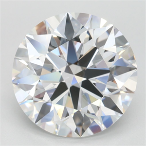 Picture of Lab Grown Diamond 4.06 Carats, Round with Ideal Cut, D Color, IF Clarity and Certified by IGI