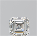 Natural Diamond 0.70 Carats, Asscher with  Cut, J Color, VVS2 Clarity and Certified by GIA