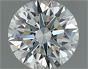 Natural Diamond 0.50 Carats, Round with Excellent Cut, H Color, VVS1 Clarity and Certified by IGI