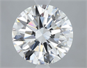 Natural Diamond 3.00 Carats, Round with Excellent Cut, F Color, VS2 Clarity and Certified by GIA