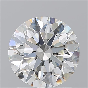 Picture of Natural Diamond 1.70 Carats, Round with Excellent Cut, I Color, VS2 Clarity and Certified by GIA