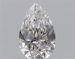Picture of Natural Diamond 0.51 Carats, Pear with  Cut, F Color, SI2 Clarity and Certified by GIA
