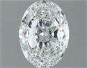 Natural Diamond 1.40 Carats, Oval with  Cut, G Color, SI2 Clarity and Certified by GIA