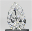 Diamante Natural 0.50 quilates, De pera , Color E, claridad SI1 y certificado IGI
