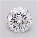 Lab Grown Diamond 1.55 Carats, Round with Excellent Cut, E Color, VVS2 Clarity and Certified by IGI