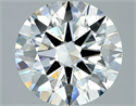 Natural Diamond 2.01 Carats, Round with Excellent Cut, H Color, SI1 Clarity and Certified by GIA