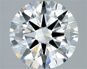 Picture of Natural Diamond 2.01 Carats, Round with Excellent Cut, H Color, SI1 Clarity and Certified by GIA