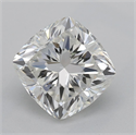 Natural Diamond 1.51 Carats, Cushion with  Cut, H Color, SI1 Clarity and Certified by GIA