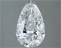 Diamante Natural 1.80 quilates, De pera , Color F, claridad SI1 y certificado GIA
