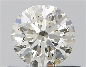 Picture of Natural Diamond 0.50 Carats, Round with Very Good Cut, I Color, VVS1 Clarity and Certified by IGI