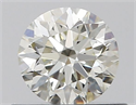 Natural Diamond 0.50 Carats, Round with Very Good Cut, I Color, VVS1 Clarity and Certified by IGI